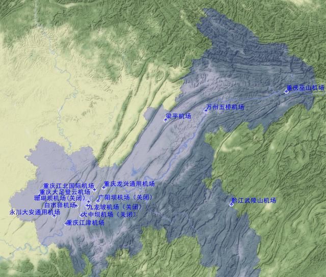 重庆有几个机场呢图1
