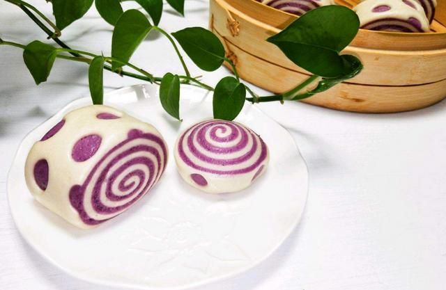 紫薯馒头简单做法(紫薯开花馒头的做法)图9