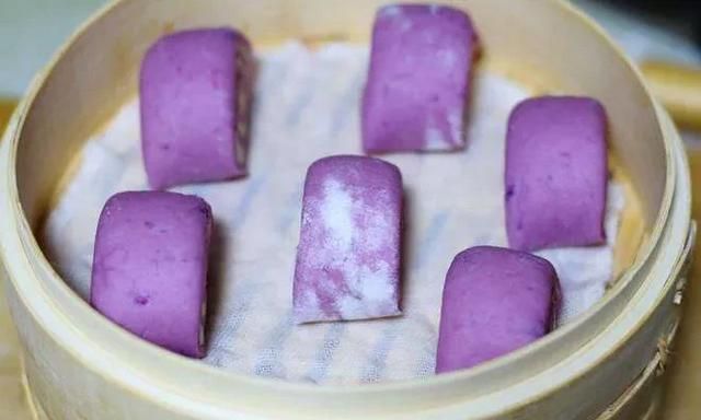 紫薯馒头简单做法(紫薯开花馒头的做法)图12