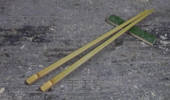 如何手工制作竹筷子,竹筷子手工制作建筑物图8