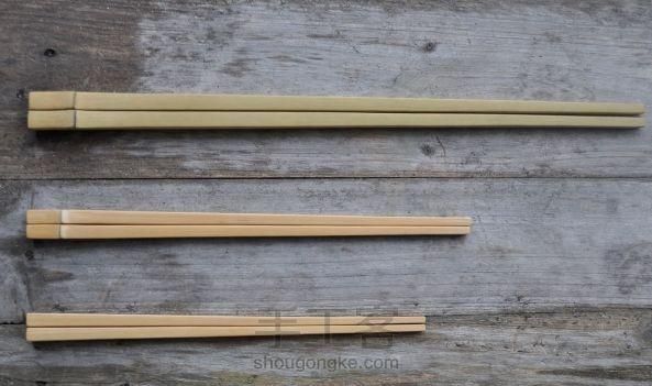如何手工制作竹筷子,竹筷子手工制作建筑物图9