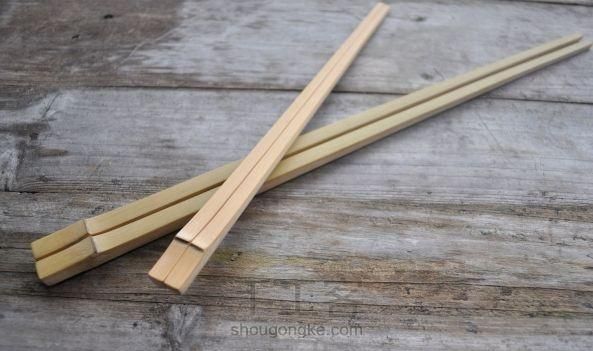 如何手工制作竹筷子,竹筷子手工制作建筑物图10