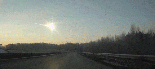 2013年俄罗斯上空陨石被击穿事件图1